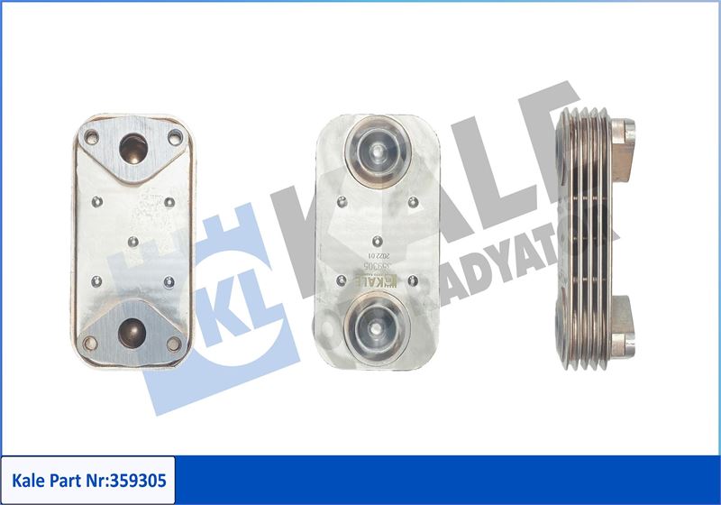 KALE-RADYATOR MOTOR YAĞ SOĞUTUCUSU PASLANMAZ ÇELİK PEUGEOT BOXER CITROEN JUMPER 3.0 HDI 06 FIAT DUCATO 140-180 06 -FUSO CANTE OEM: 1103.R6-1656239480-504078695 - KALE 359305 kodlu oto yedek parça görseli