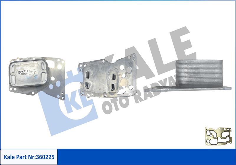 KALE-RADYATOR MOTOR YAG SOGUTUCUSU BMW N47N N47S1 N57N F10 F20 F22 E90 E92 E93 F30 F32 F34 F36 E84 F25 F15 MINI R55 R56 R57 R58 R59 R60 R61 TOYOTA AURIS AVENSIS VERSO RAV 4 OEM: 11428507626-15710WA010 - KALE 360225 kodlu oto yedek parça görseli