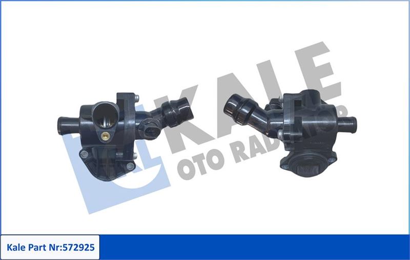 KALE-RADYATOR KOMPLE TERMOSTAT-PLASTİK GÖVDELİ 105 C AUDI A3-SEAT ALTEA-LEON-TOLEDO III-SKODA OCTAVIA II VW-GOLF V-JETTA III-PASSAT-TOURAN OEM: 06F121111 - KALE 572925 kodlu oto yedek parça görseli