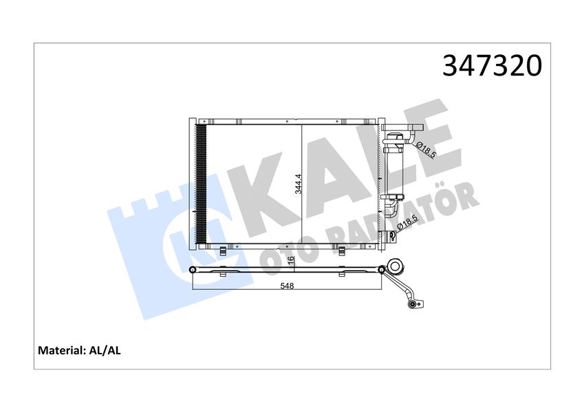 KALE KLIMA RADYATORU KOMPLE B-MAX 12 1.4-1.6 TI TOURNEO COURIER C4A 14 1.5-1.6 TDCI FIESTA VI 08 14 1.25-1.4-1.6 TI ET7119710BA 1834039 ET71 19710 BA OEM: ET7119710BA 1834039 ET71 19710 BA - KALE 347320 kodlu oto yedek parça görseli