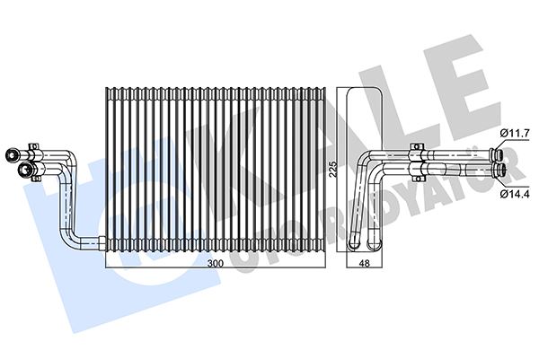 KALE EVAPORATOR BMW E81 E82 E87 E90 F20 E84 F25 64119256346-64119290888 OEM: 64119256346-64119290888 - KALE 350110 kodlu oto yedek parça görseli