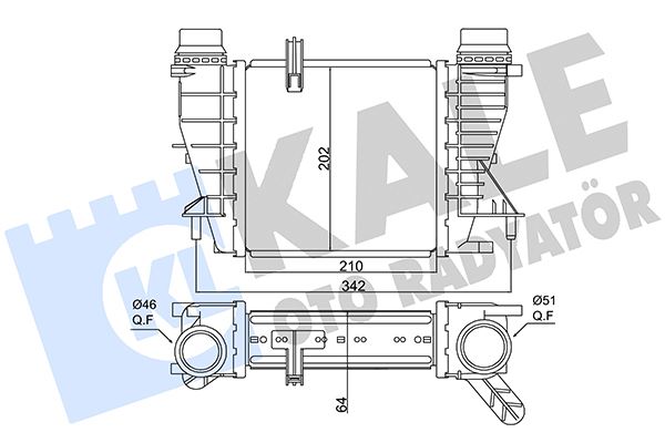 KALE İNTERCOOLER AL/PL/BRZ CLIO III-MODUS-GRAND MODUS-NOTE-NV200 144619U20A-144618748R OEM: 144619U20A-144618748R - KALE 350880 kodlu oto yedek parça görseli