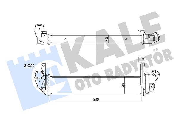 KALE İNTERCOOLER KANGOO-NISSAN KUBISTAR 1.5DCI 98 8200221885-8200137653-8200732390 OEM: 8200221885-8200137653-8200732390 - KALE 352270 kodlu oto yedek parça görseli