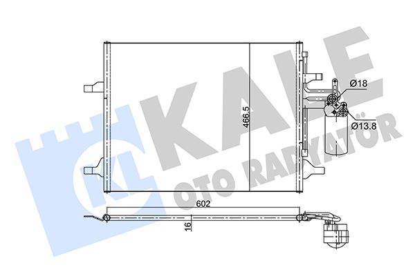KALE KLİMA RADYATÖRÜ KONDENSER AL/AL VOLVO S60 II-S80 II-V60-V70 III-XC60-XC70 31305212-31332027 OEM: 31305212-31332027 - KALE 353075 kodlu oto yedek parça görseli