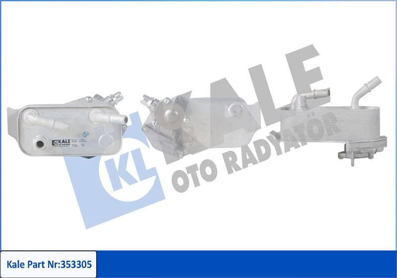 KALE SANZIMAN YAG SOGUTUCU BMW N52N N53 E81 E90 E91 E92 E93 E84 E89 17217551647 OEM: 17217551647 - KALE 353305 kodlu oto yedek parça görseli