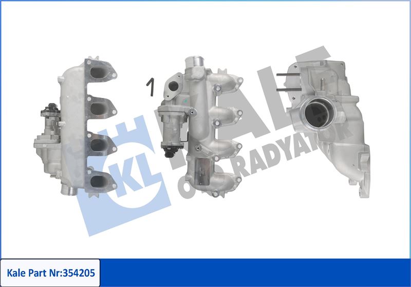 KALE EGR EMME MANIFOLDLU FORD C MAX 05 07 FOCUS II GALAXY 06 15 CONNECT 03 14 1.8TDCI 110PS 4M5Q9424CD-1563296-555306 OEM: 4M5Q9424CD-1563296-555306 - KALE 354205 kodlu oto yedek parça görseli