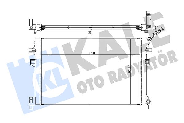 KALE SU RADYATÖR GOLF7-PASSAT-TIGUAN-ARTEON-A3-LEON-OCTAVIA-KODIAQ 1.4-1.5TSI 2.0TDI 2012 AL/BRZ 620X410.5X26 5Q0121251GC-5Q0121251GG-5Q0121251HP-5Q0121251HQ 5Q0121251EK-5Q0121251FA-5Q0121251FB OEM: 5Q0121251EK-5Q0121251FA-5Q0121251FB - KALE 356345 kodlu oto yedek parça görseli
