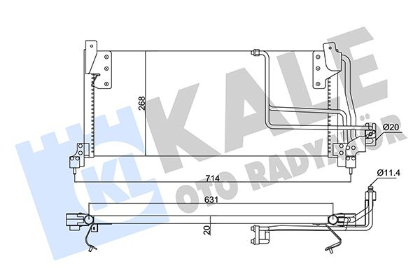KALE 388800 KLİMA RADYATÖRÜ OPEL COMBO-CORSA B 1.2 1.4 1.7D 93-01 CORSA PICK-UP 1.4GLS 94-97 1.0 97-02 KURUTUCUSUZ BRAZING AL-AL 631x368x20 1850032-52484309-90486844-90508124 1618015-1618045-1618071-1618108 OEM: 1618015-1618045-1618071-1618108 - KALE 382525 kodlu oto yedek parça görseli