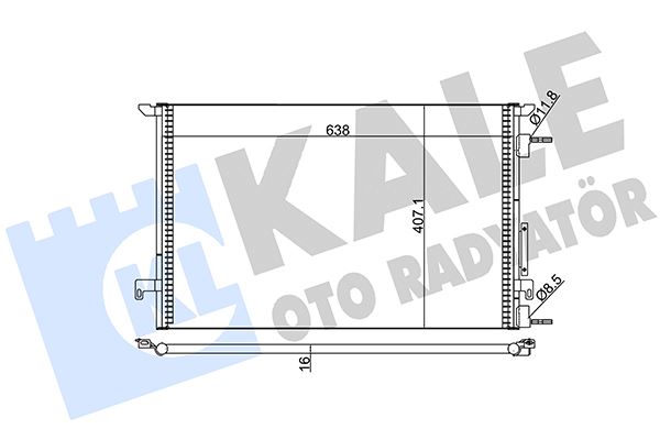 KALE KLİMA KONDENSERİ VECTRA C AL/AL 688x668x16 13101839-1850076-1850079-24418362 OEM: 13101839-1850076-1850079-24418362 - KALE 389000 kodlu oto yedek parça görseli