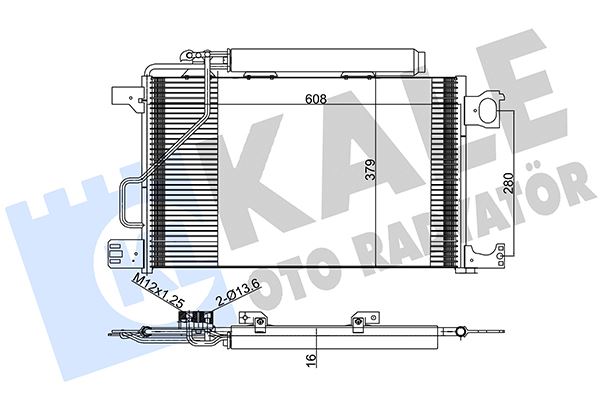 KALE KLIMA RADYATORU MERCEDES W203 CL203 S203 C209 A209 A2035000854 OEM: A2035000854 - KALE 392900 kodlu oto yedek parça görseli