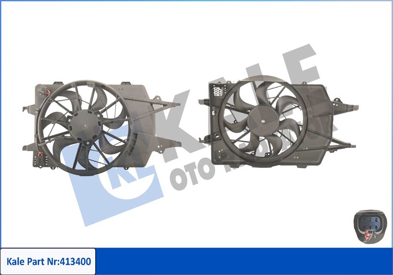 KALE FAN MOTORU KOMPLE FOCUS I 98 04 AC TEKLI 1.6 2.0 ZETEC 2S418C607AB-1355712-1318692 OEM: 2S418C607AB-1355712-1318692 - KALE 413400 kodlu oto yedek parça görseli