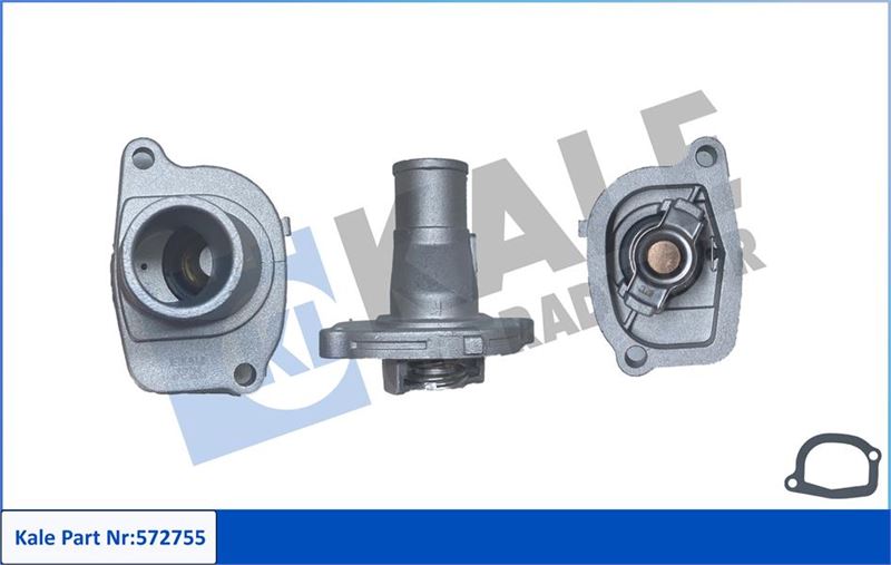 KALE TERMOSTAT FLANŞ 87 C FIAT ALBEA-CINQUECENTO-DOBLO-PALIO-PANDA-PUNTO-SEICENTO-STRADA-TIPO-UNO-LANCIA Y-LANCIA Y10-LANCIA YPSILON 7545958-75459580--75813190 OEM: 7545958-75459580--75813190 - KALE 572755 kodlu oto yedek parça görseli