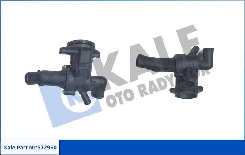 KALE KOMPLE TERMOSTAT-PLASTİK GÖVDELİ 87 C SEAT IBIZA IV-SKODA FABIA I-ROOMSTER-VW POLO V 03P121111D-03P121111E OEM: 03P121111D-03P121111E - KALE 572960 kodlu oto yedek parça görseli