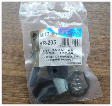 KAYA BAGAJ KİLİT TAMİR TAKIMI R12-DACIA 7702128050-7702127888 OEM: 7702128050-7702127888 - KAYA KR205 kodlu oto yedek parça görseli