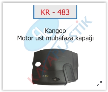 KAYA MOTOR ÜST KORUMA KAPAĞI CLIO II-KNG II-DACIA LOGAN-SANDERO 1.5 DCI K9K OEM: 8200791916-8200299952 - KAYA KR483 kodlu oto yedek parça görseli