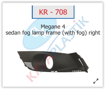 KAYA SİS FAR ÇERÇEVESİ SAĞ MGN 4 SEDAN MODEL SİSLİ 261522924R-261528419R OEM: 261522924R-261528419R - KAYA KR708 kodlu oto yedek parça görseli