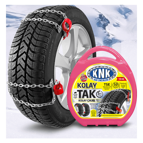 KNK PATİNAJ ZİNCİRİ TAKMATİK KOLAY TAK-ÇIKAR BİNEK ARAÇLARIN TAMAMINA UYGUN  - KNK1 500 kodlu oto yedek parça görseli
