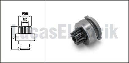 LUCAS MARS DISLISI MOTOCRAFT TIP 10 DIS FORD FOCUS 15824 / 1006209824 53R211350A-98AB11000BB-98AB11000BC OEM: 53R211350A-98AB11000BB-98AB11000BC - LUCAS SDR9001 kodlu oto yedek parça görseli