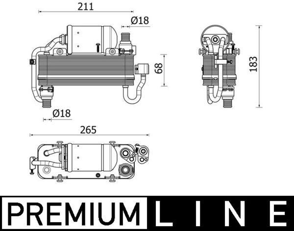 MAHLE KLIMA RADYATORU PREMIUM LINE BMW G30 F90 G31 G32 G11 G12 64509891030-64502670100 OEM: 64509891030-64502670100 - MAHLE AC960000P kodlu oto yedek parça görseli