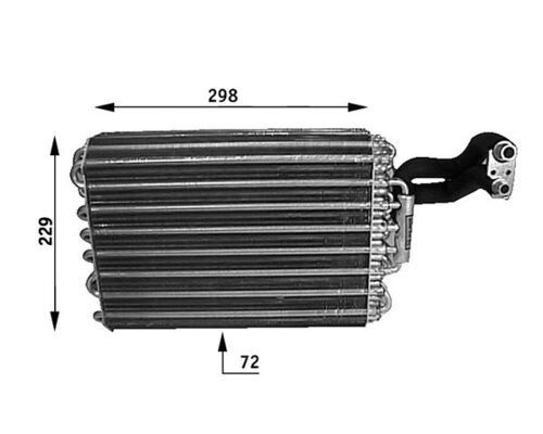 MAHLE EVAPORATOR MERCEDES W124 S124 C124 A1248300658 OEM: A1248300658 - MAHLE AE31000S kodlu oto yedek parça görseli