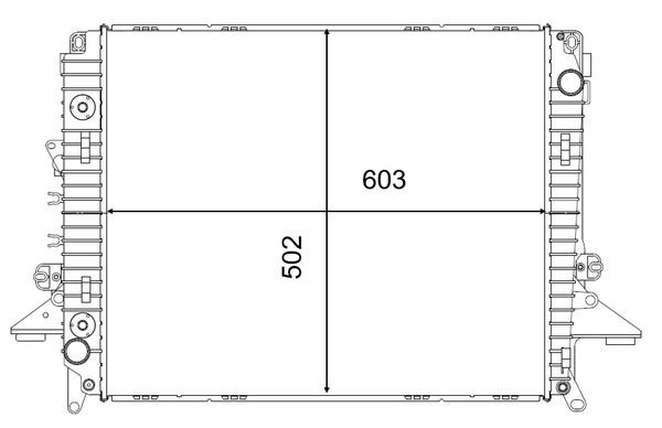 MAHLE MOTOR SU RADYATORU 276DT R.R SPORT DISCOVERY 3 L319 04 09 DISCOVERY 4 L319 09 18 OEM: LR021778-PCC500060-PCC500061 - MAHLE CR2577000S kodlu oto yedek parça görseli