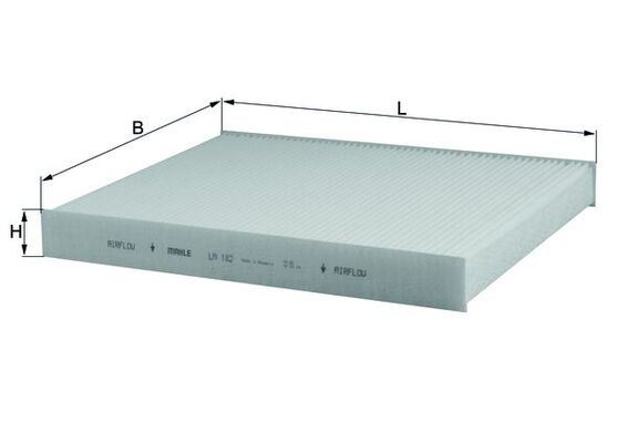 MAHLE POLEN FİLTRESİ TRANSPORTER T5 09 MULTIVAN V 04 TOUAREG 04-10 Q7 10 AMAROK 10 PORSCHE CAYEN 7H0819631-7H0819631A OEM: 7H0819631-7H0819631A - MAHLE LA182 kodlu oto yedek parça görseli