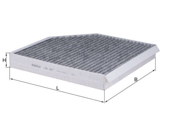 MAHLE KABİN FİLTRESİ AUDI A7 4GA/GF 3.0 TFSI 299HP 10 OEM: 4H0819439 - MAHLE LAK667 kodlu oto yedek parça görseli