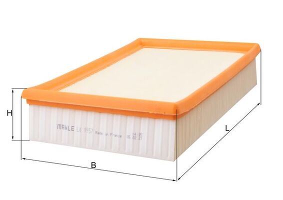 MAHLE HAVA FILTRESI 224DT. DW12BTED4 FREELANDER 2 L359 TD4 06 14 LR005816-LR003011 OEM: LR005816-LR003011 - MAHLE LX1957 kodlu oto yedek parça görseli