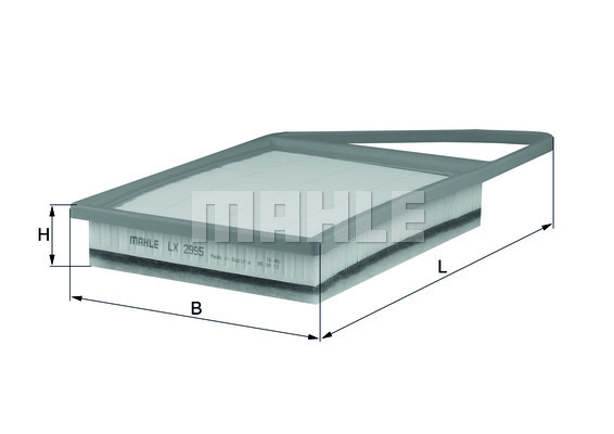 MAHLE HAVA FİLTRESİ SÜNGERLİ PARTNER-BERLINGO 10 P206-P207-P308 07 C3-C4-C5 10 1.6HDI OEM: 1444.TV - MAHLE LX2995 kodlu oto yedek parça görseli