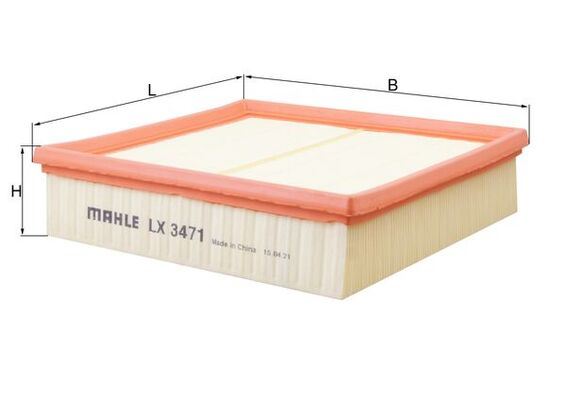 MAHLE HAVA FILTRESI MERCEDES OM651 W176 W246 C117 X117 X156 A6510940204 OEM: A6510940204 - MAHLE LX3471 kodlu oto yedek parça görseli