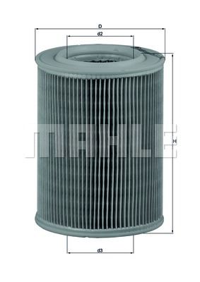 MAHLE HAVA FİLTRE ALFA FIAT CROMA 71736155 OEM: 71736155 - MAHLE LX455 kodlu oto yedek parça görseli