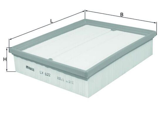 MAHLE HAVA FILTRESI AUDI A4 B5 A6 C5 SKODA SUPERB I VW PASSAT B5 BMW E34 E39 E32 E38 E53 058133843-13711736675 OEM: 058133843-13711736675 - MAHLE LX622 kodlu oto yedek parça görseli