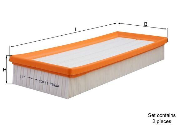 MAHLE HAVA FILTRESI TAKIMI MERCEDES M112 M113 M272 M273 W203 W204 C209 C219 W211 W212 W220 W221 W251 A2730940204 OEM: A2730940204 - MAHLE LX804.S kodlu oto yedek parça görseli