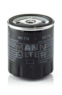 MANN YAKIT FILTRESI MERCEDES OM615 OM616 OM617 W123 S123 C123 W460 A0010920401 OEM: A0010920401 - MANN WK716 kodlu oto yedek parça görseli