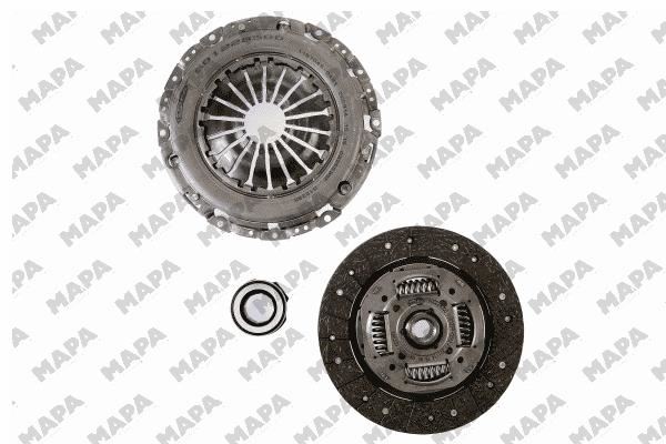 MAPA DEBRİYAJ SETİ GOLF V-PLUS-JETTA III-PASSAT-A3-ALTEA-LEON-TOLEDO-OCTAVIA 2.0 FSI 04-10 BLR-BLY-BVX 06F105266-06F105266AB OEM: 06F105266-06F105266AB - MAPA 006228500 kodlu oto yedek parça görseli