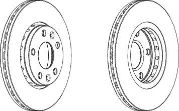 MARELLI ÖN FREN DİSKİ MEGANE III 09 FLUENCE 09 DUSTER 10 EXPRESS 21 JUKE F16 19 1.5 dCi 280x24x5DL 1.0TCe 1.6-2.0-1.5 dCi OEM: 402067902R-402060010R-402064151R - MARELLI 360704023400 kodlu oto yedek parça görseli
