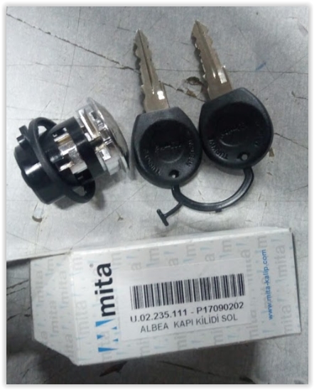 MITA KAPI KİLİDİ SOL FİŞEK ALBEA-PALIO-SIENA - MITA 02235111 kodlu oto yedek parça görseli