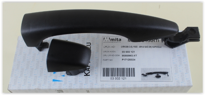 MITA ARKA SAĞ DIŞ KAPI KOLU CITROEN C-ELYSEE /P301 OEM: 96868965-XT - MITA 03502121 kodlu oto yedek parça görseli