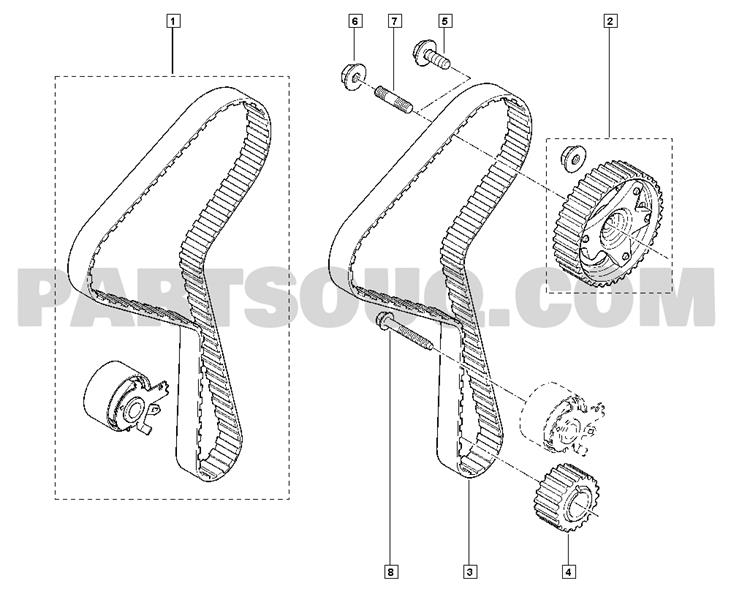 MY EKSANTRİK MİL SAPLAMASI CLIO-KANGOO-MEGANE-SANDERO-LODGY-LOGAN-DUSTER 1.5 DCI K9K 8200778847-7700114692 OEM: 8200778847-7700114692 - MY 8200778847 kodlu oto yedek parça görseli