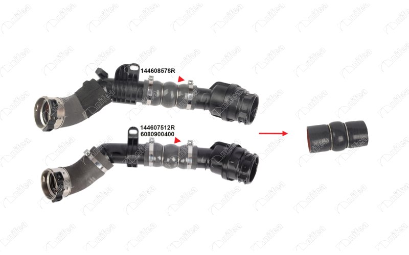 NIFEA TURBO HORTUMUPLASTİK BORU HARİÇ2 KAT POLYESTER KULLANILMIŞTIR DACIA DOKKER OEM: 144607512R-6080900400-144608578R - NIFEA 11074 kodlu oto yedek parça görseli