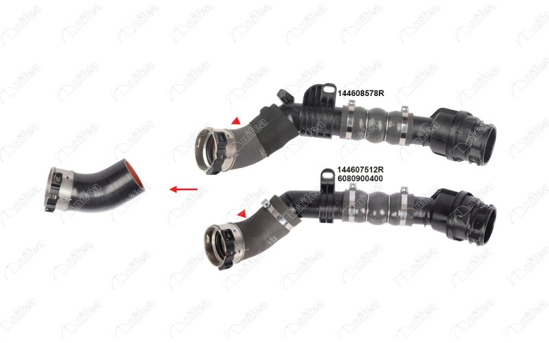 NIFEA TURBO HORTUMUPLASTİK BORU HARİÇ4 KAT POLYESTER KULLANILMIŞTIR DACIA DOKKER OEM: 144607512R-6080900400-144608578R - NIFEA 11075 kodlu oto yedek parça görseli