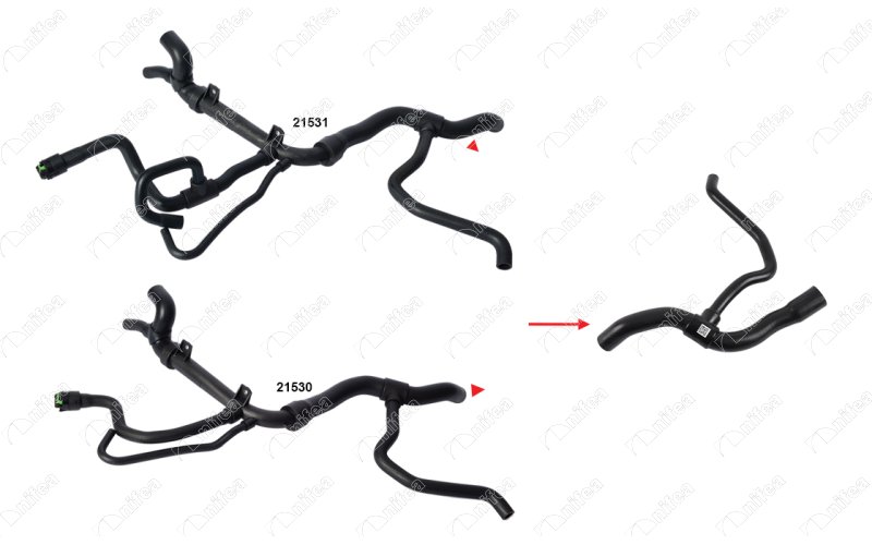NIFEA RADYATÖR ÇIKIŞ HORTUMU OEM: 1336119 - NIFEA 21535 kodlu oto yedek parça görseli
