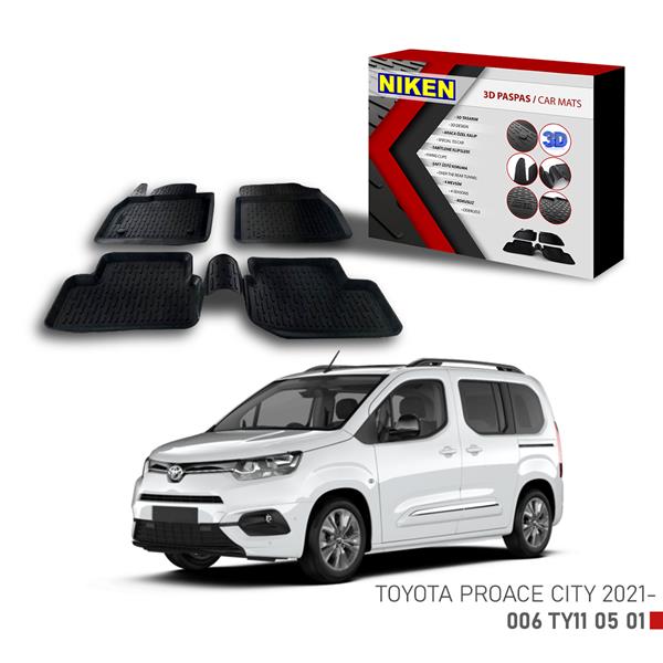 NIKEN 3D PASPAS TOYOTA PROACE CITY 2021- - NIKEN 006TY110501 kodlu oto yedek parça görseli