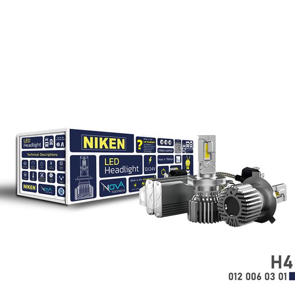 NIKEN LED XENON NOVA SERISI H4 90W  - NIKEN 0120060301 kodlu oto yedek parça görseli