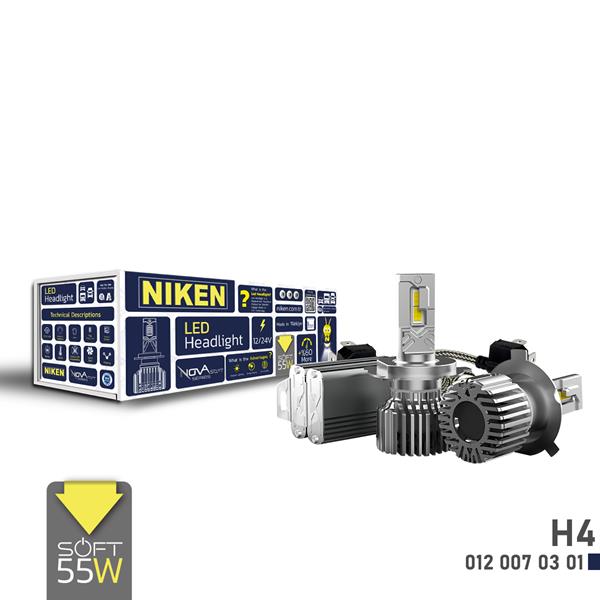 NIKEN LED XENON NOVA SOFT SERISI H4 55W - NIKEN 0120070301 kodlu oto yedek parça görseli
