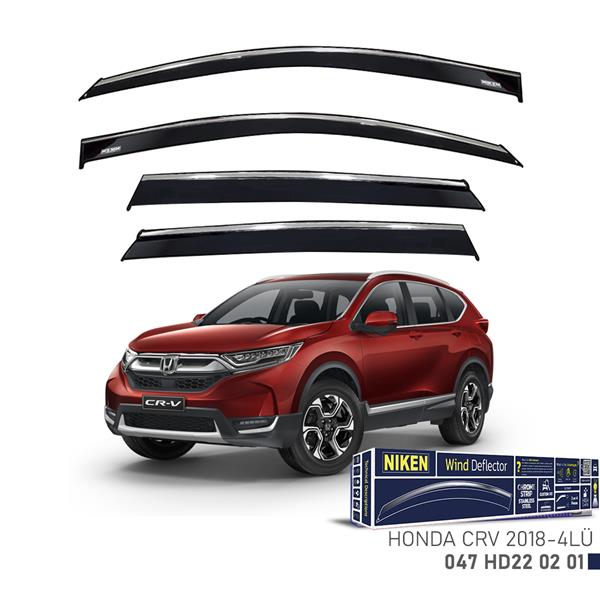 NIKEN KROMLU CAM RÜZGARLIĞI HONDA CRV 2018- 4LÜ  - NIKEN 047HD220201 kodlu oto yedek parça görseli