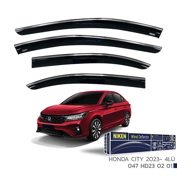 NIKEN KROMLU CAM RÜZGARLIĞI HONDA CITY 2023- 4LÜ  - NIKEN 047HD230201 kodlu oto yedek parça görseli