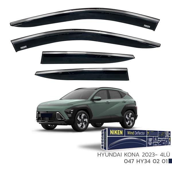 NIKEN KROMLU CAM RÜZGARLIĞI HYUNDAI KONA 2023- 4LÜ - NIKEN 047HY340201 kodlu oto yedek parça görseli