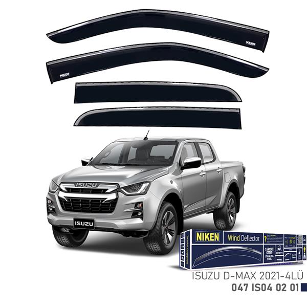 NIKEN KROMLU CAM RÜZGARLIĞI ISUZU D-MAX 2021- 4LÜ  - NIKEN 047IS040201 kodlu oto yedek parça görseli