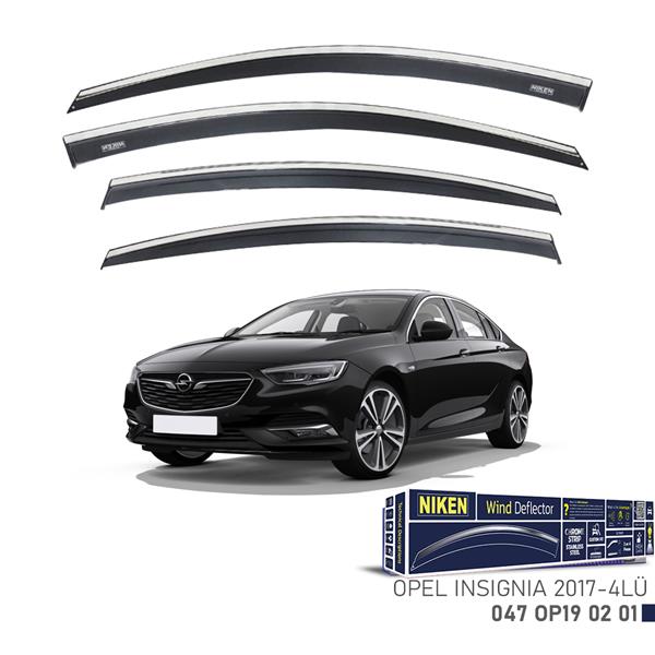 NIKEN KROMLU CAM RÜZGARLIĞI OPEL INSIGNIA 2017- 4LÜ  - NIKEN 047OP190201 kodlu oto yedek parça görseli